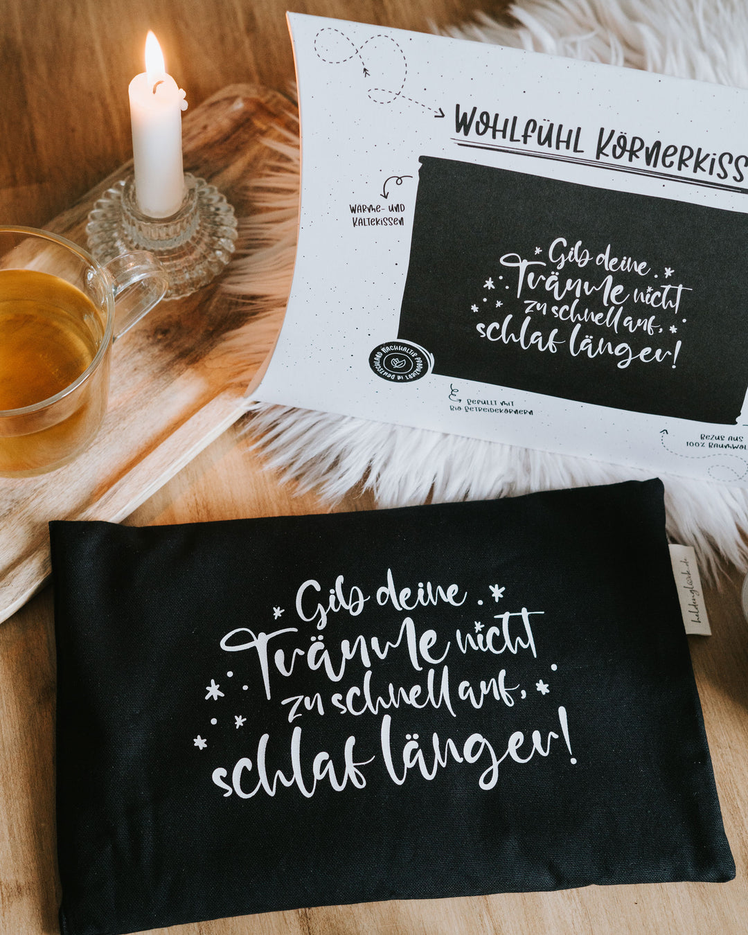 Körnerkissen „Beste Freunde“ – liebevolles Wärmekissen und Geschenkidee für Freundschaft, Nähe und Wohlbefinden