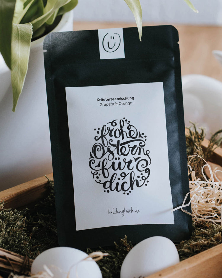 Kräutertee zu Ostern – eine kleine Freude mit frischer Zitrusnote und liebevoller Botschaft