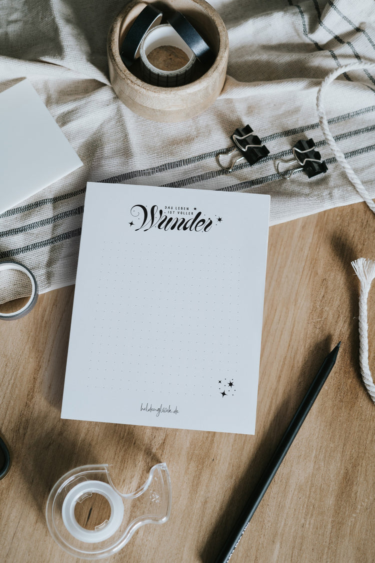 Ästhetischer Notizblock im A6-Format – stilvolles Accessoire für Schreibtisch, Alltag und Inspiration