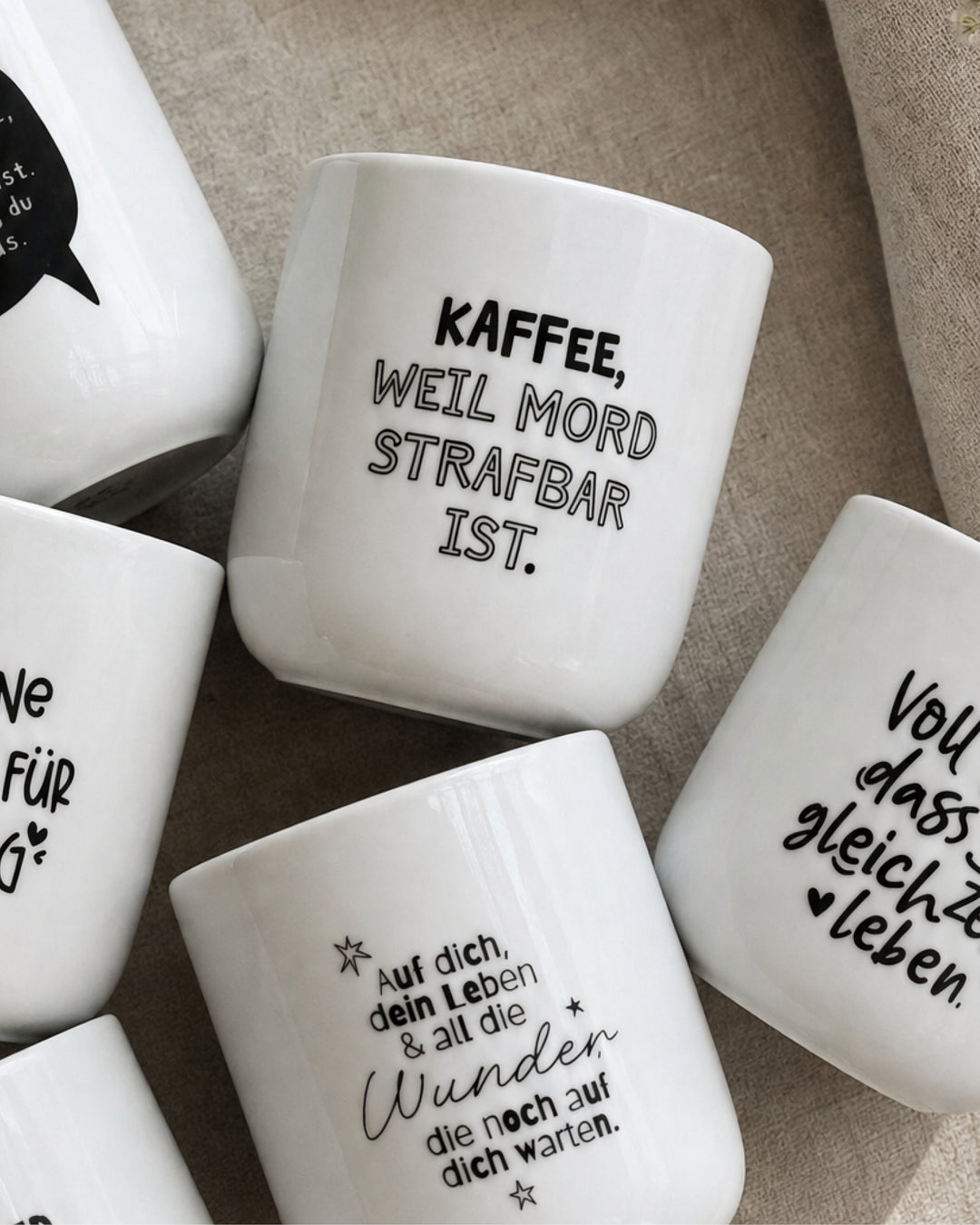 Stilvoller Becher mit Spruch – perfekt für Büro und Zuhause