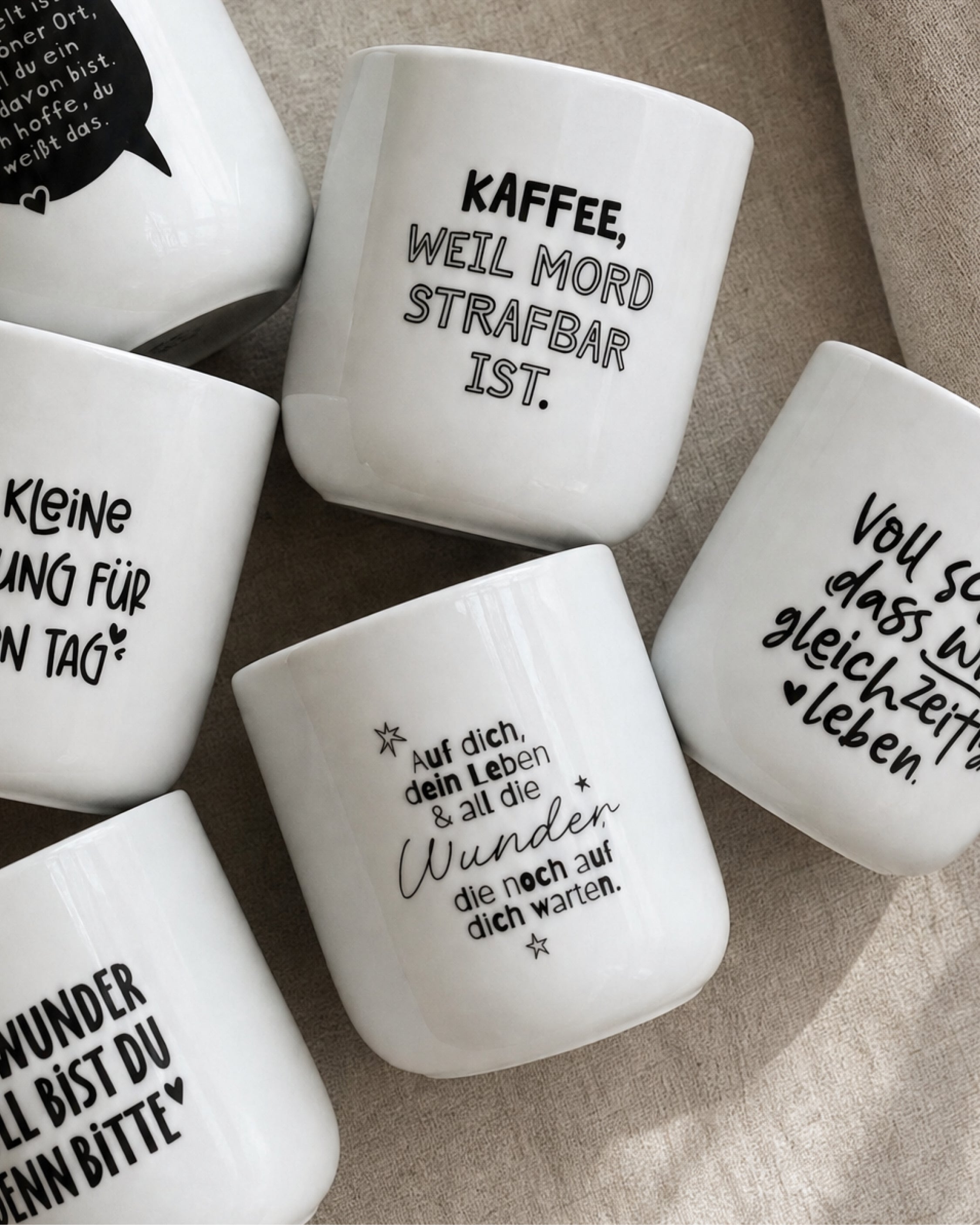 Kaffeetasse mit Spruch – ideal als kleines Geschenk