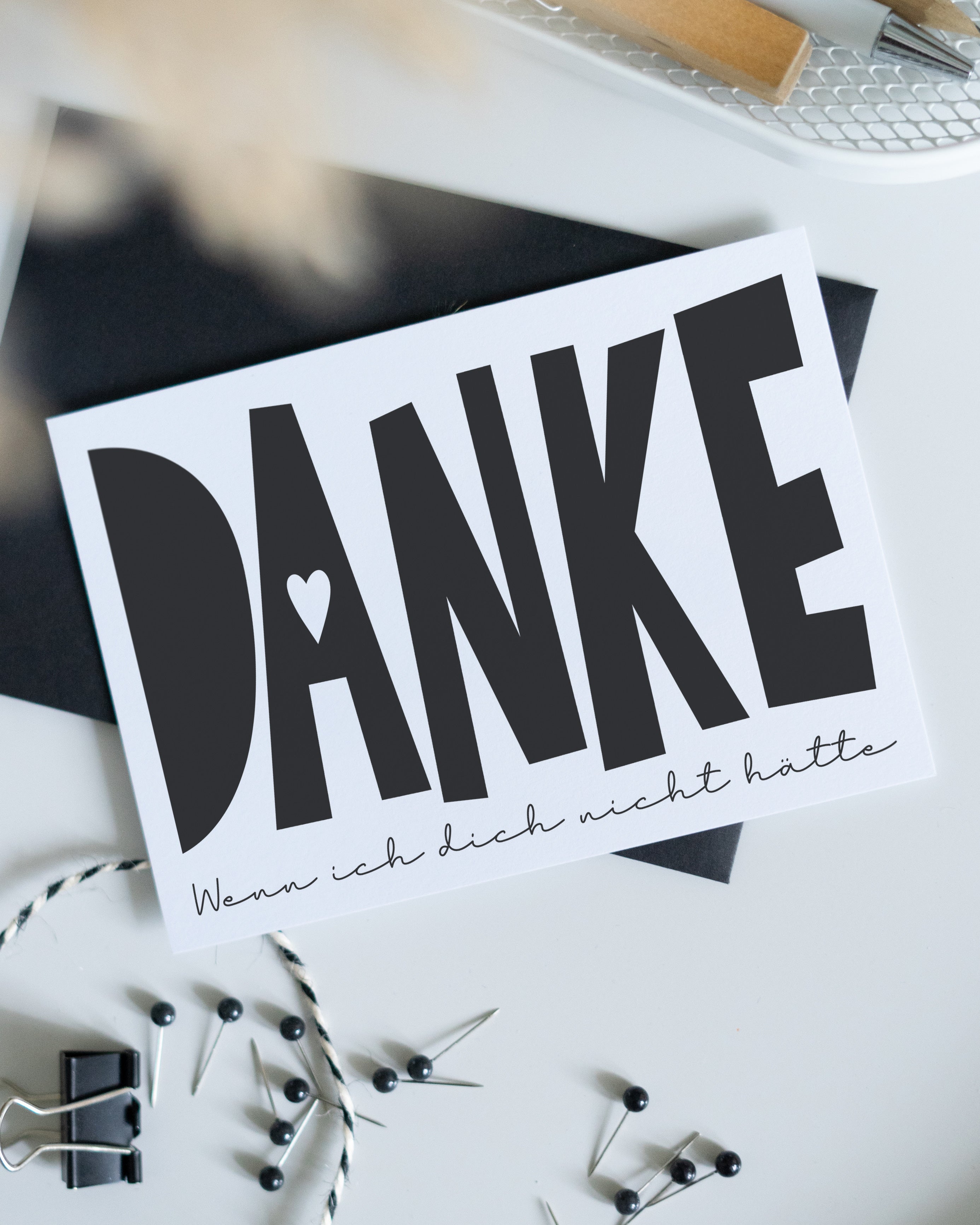 Postkarte mit dem Spruch „Wenn ich dich nicht hätte“ – ehrliches Dankeschön für Lieblingsmenschen