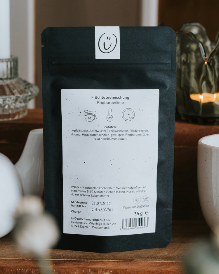 Fruchtig-leichter Tee mit spritzigem Geschmack – liebevolles Geschenk zum Gratulieren und Lächeln schenken