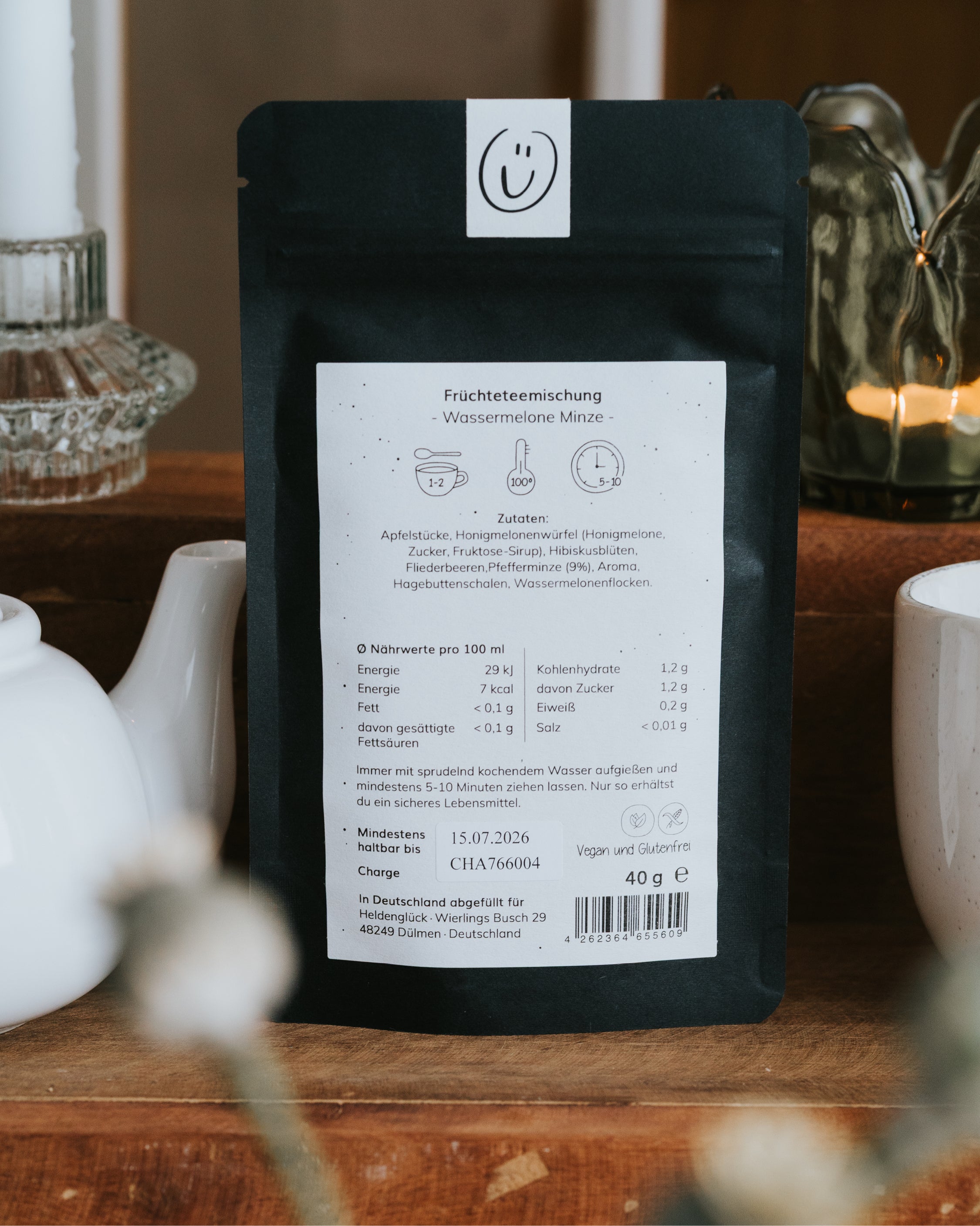 Fruchtiger Tee mit erfrischender Minze – liebevoll gestaltetes Geschenk für gute Laune