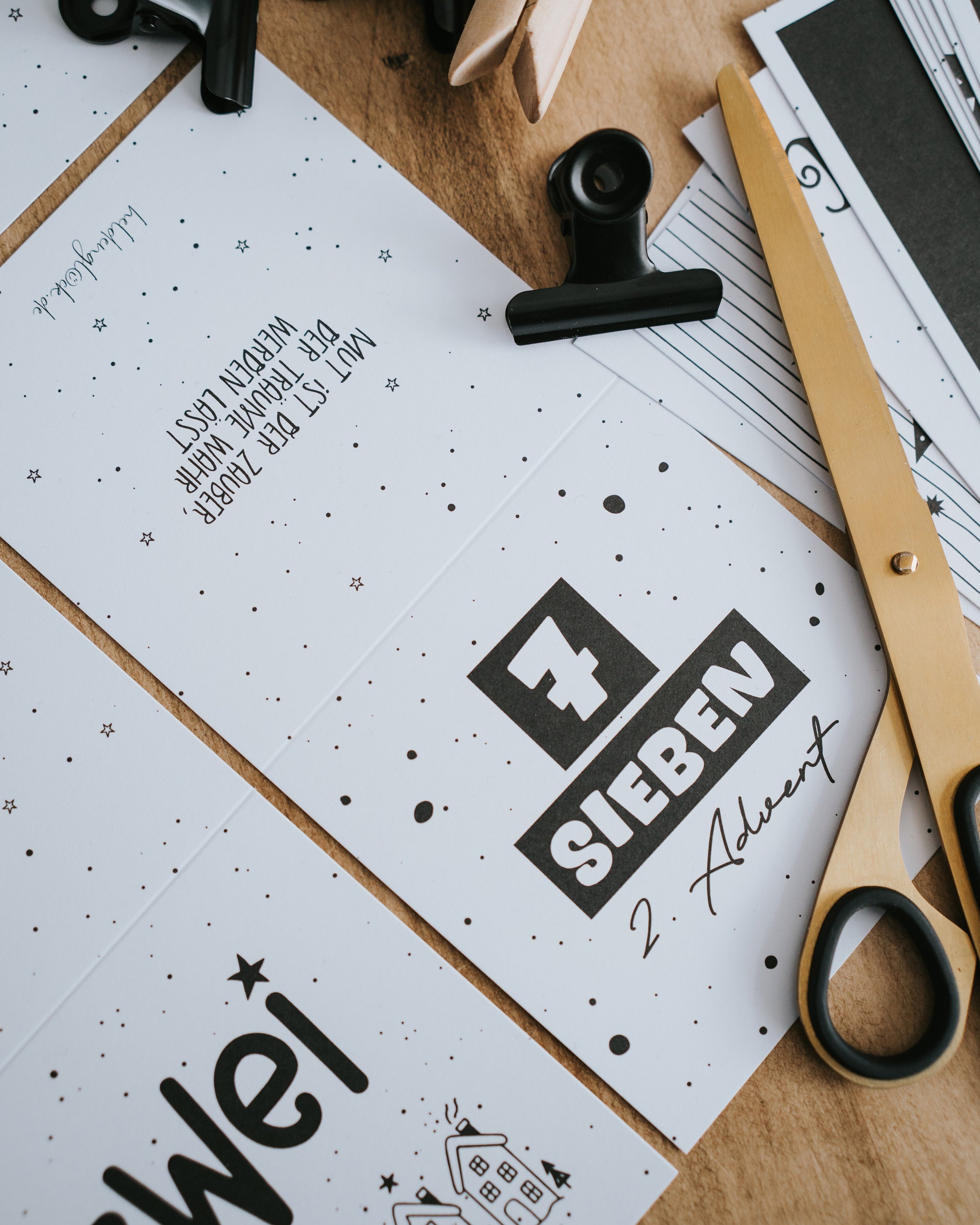 DIY-Adventskalender mit 24 Karten – minimalistisch, nachhaltig und perfekt zum persönlichen Gestalten