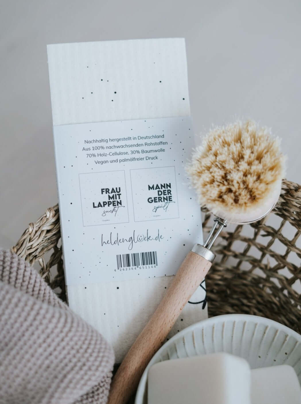 Witziges Schwammtuch-Set für Paare und Küchenfreunde