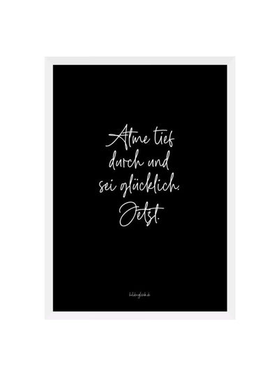 Geschenke mit Spruch – Poster „Glück beginnt in Dir“ für Achtsamkeit & Stil