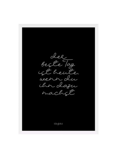 Geschenke mit Spruch – Poster „Heute ist ein Geschenk“ für Dankbarkeit & Mut
