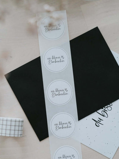 Geschenke mit Wertschätzung – „Danke“-Sticker für besondere Anlässe