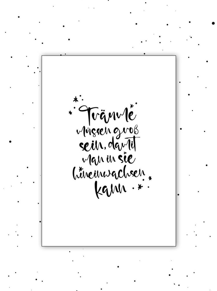 Stoffposter Träume · B-Ware Heldenglück