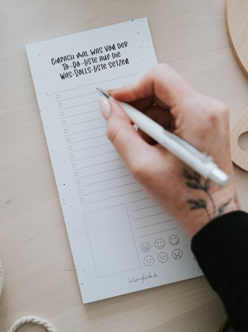 To-Do-Liste · magnetisch  Heldenglück   