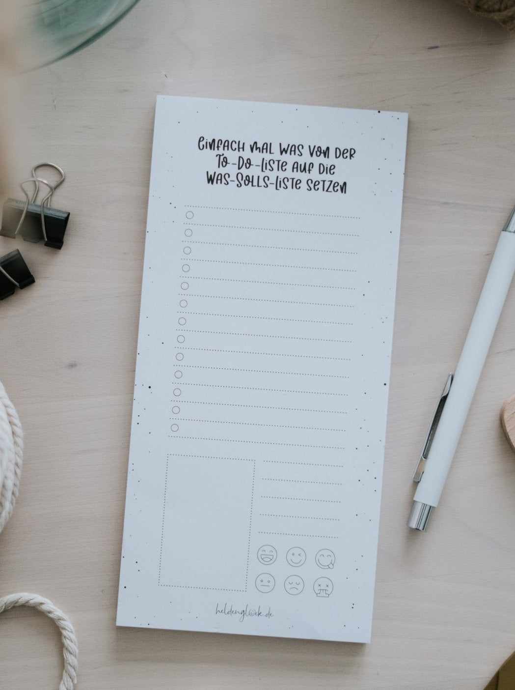 To-Do-Liste · magnetisch  Heldenglück   